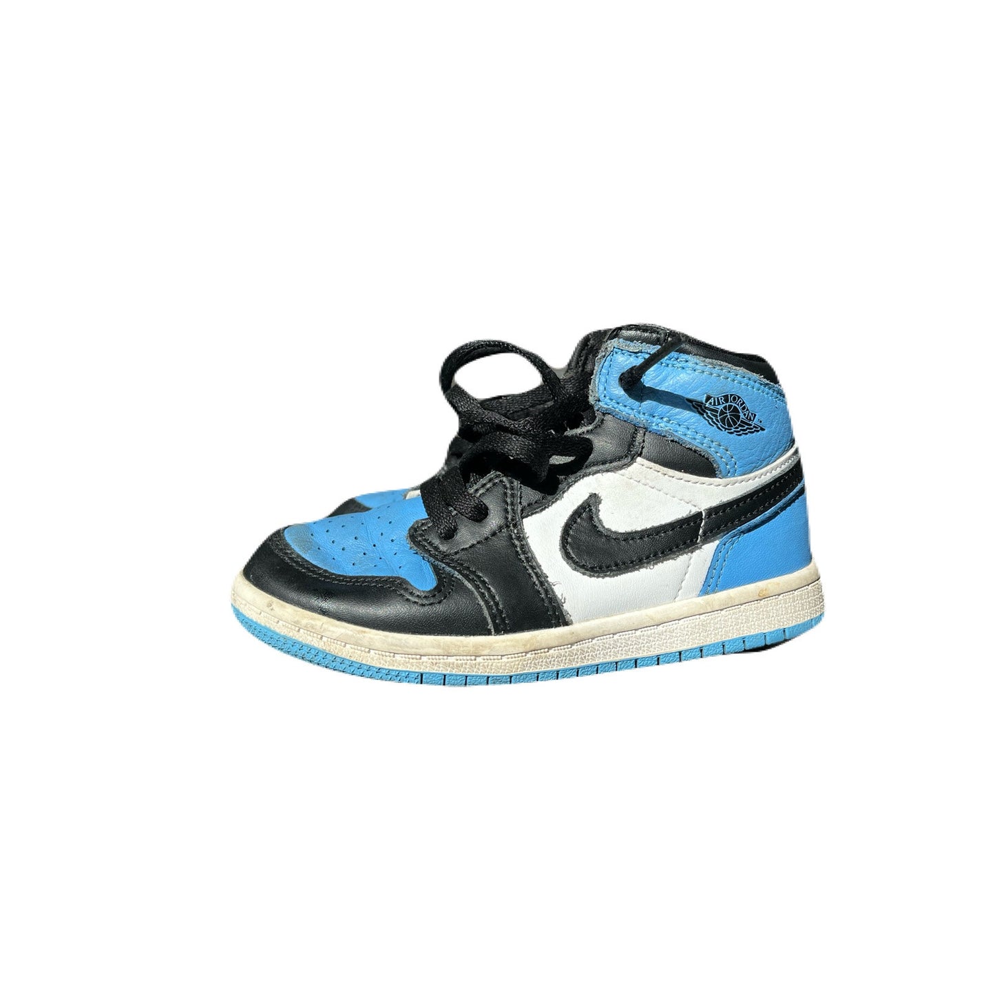 Jordan 1 High University Blue UNC Toe Toddler Sizes 9C FD1413-400 Baby Blue