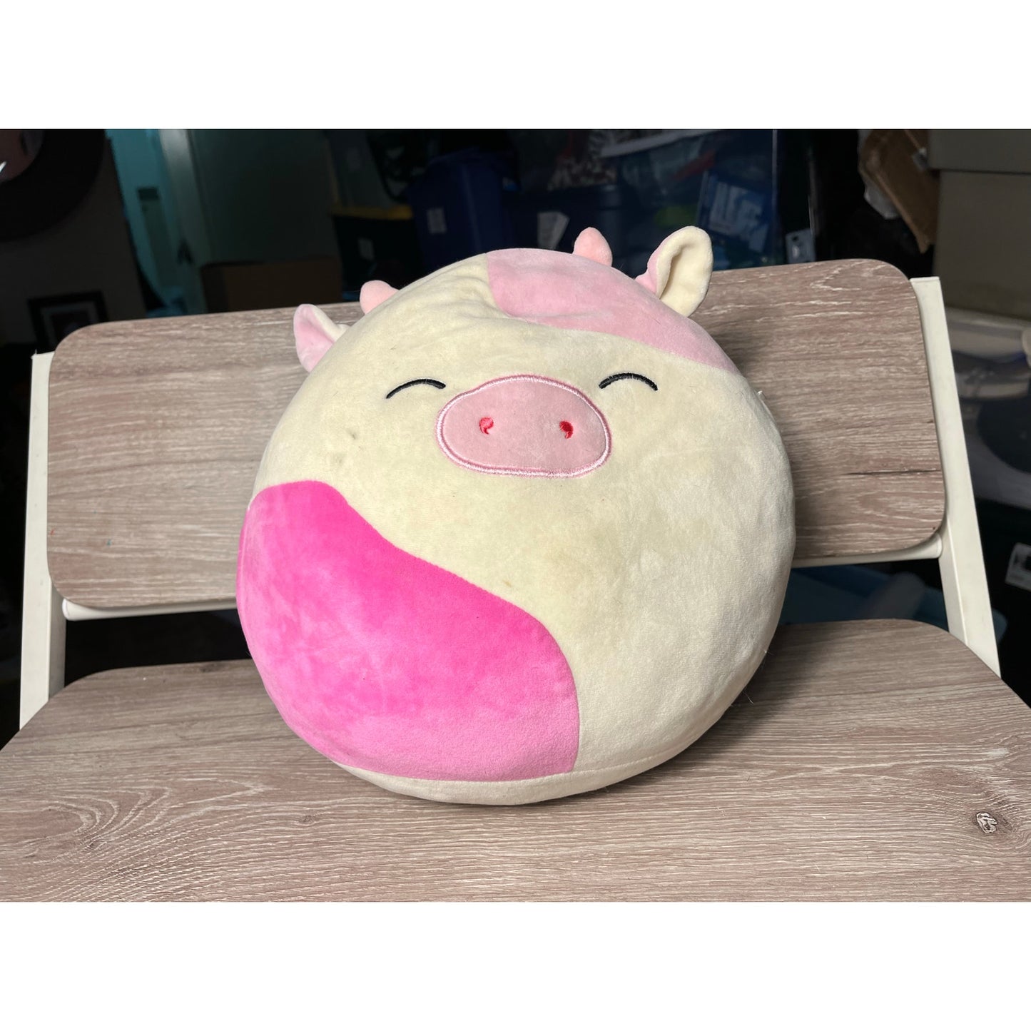 Squishmallows 10” X 10”  Caedyn the Pink Cow Stuff Animal Toy