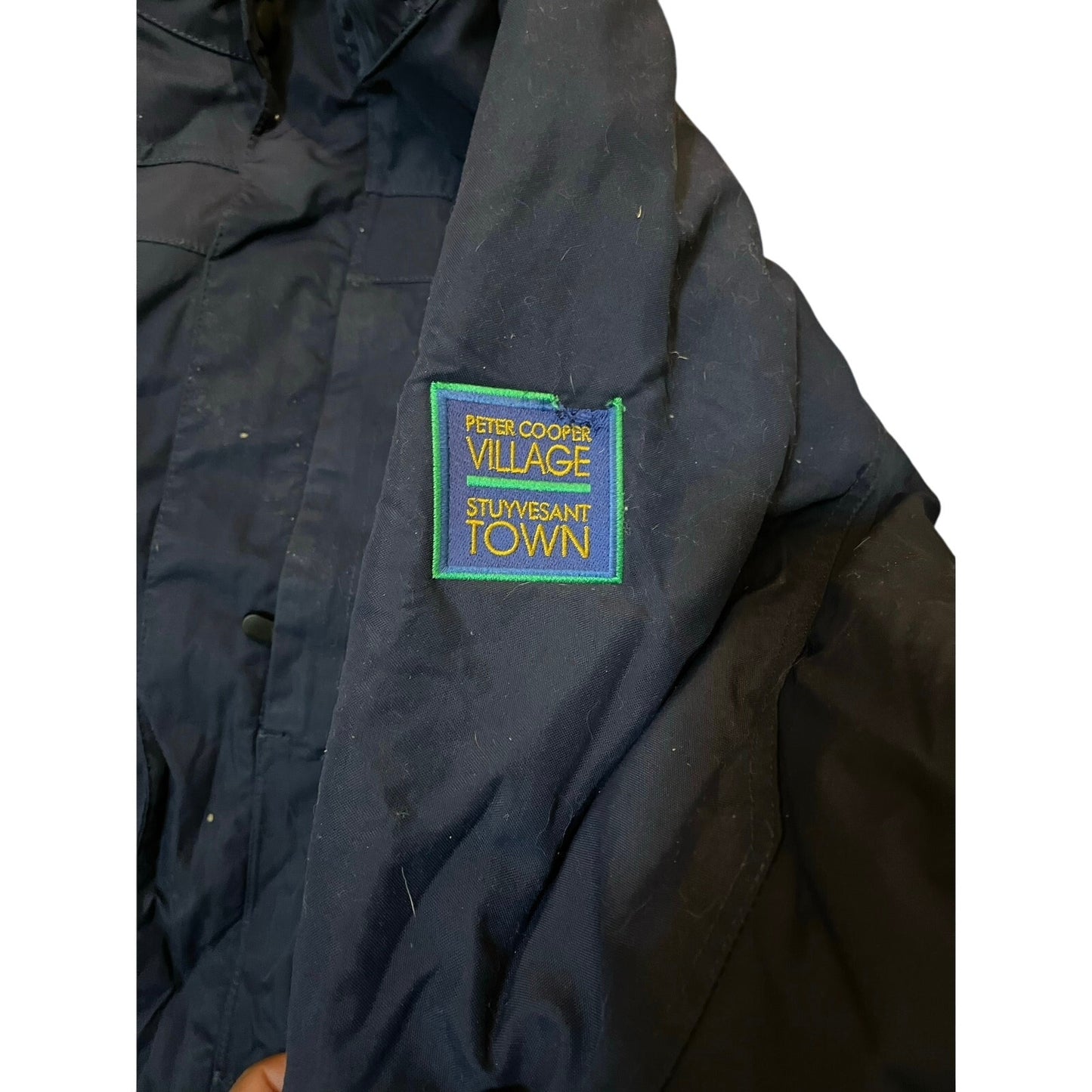 LL Bean Men's High-Neck Winter Jacket Navy XL