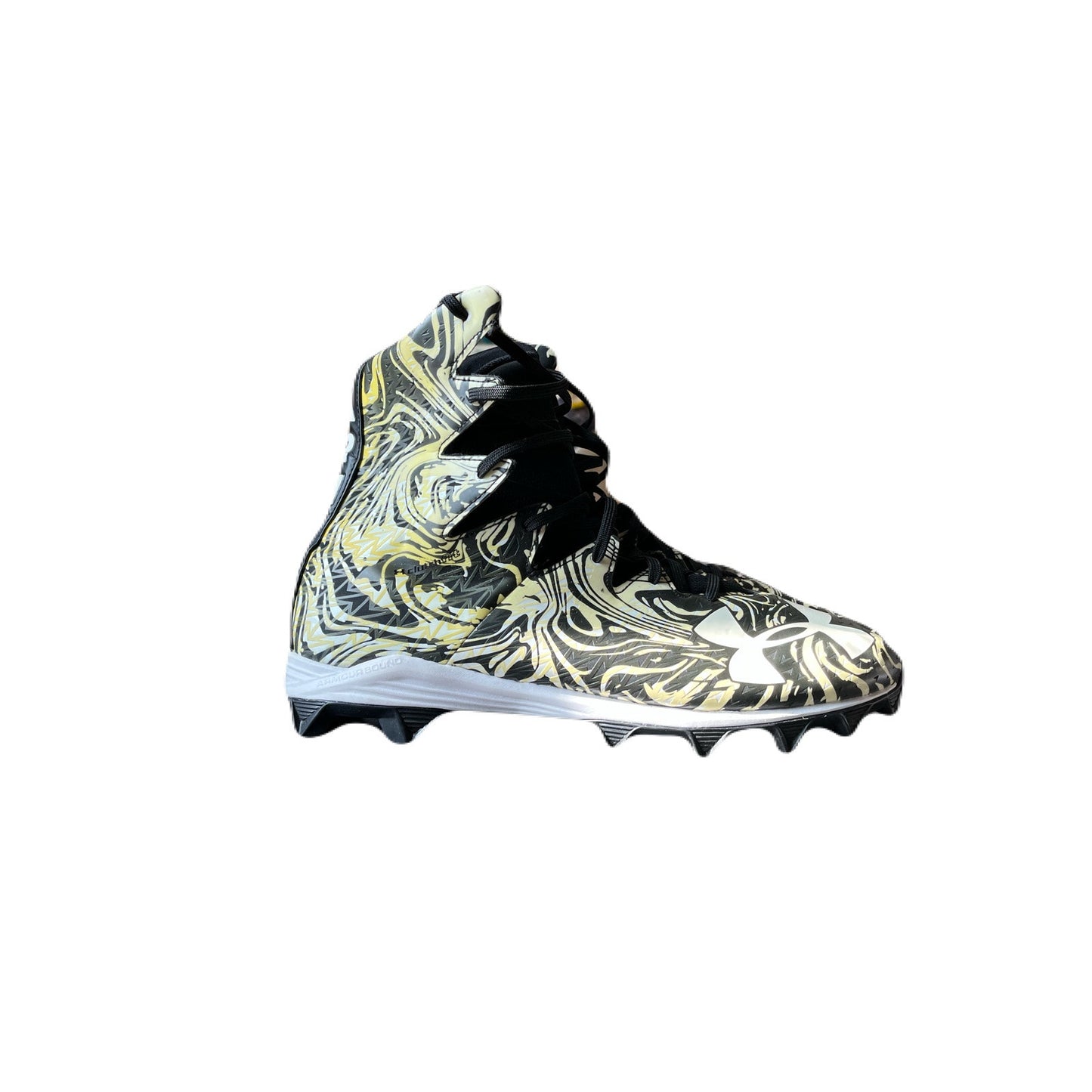 Under Armour Mens Highlight Black Lace Up Football Cleats Size 11