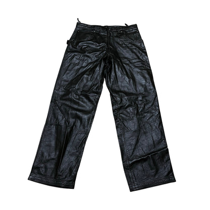 Mjulian Wilson’s All Black Leather Men’s Jean’s Size 34