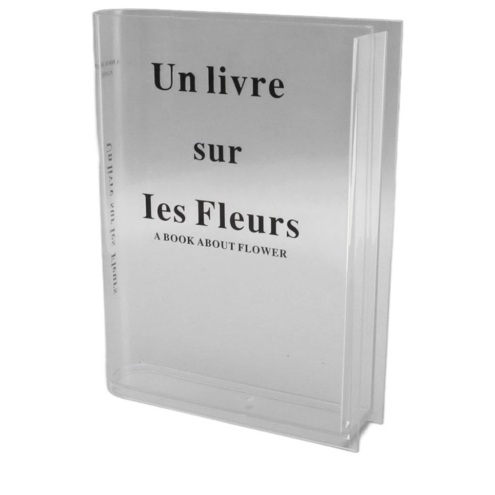 Vases Clear Book Vase Acrylic Artistic Cultural Flavor Decorative Book