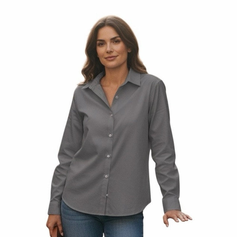 Ruisin Women’s Button Down Dark Gray Size Medium New