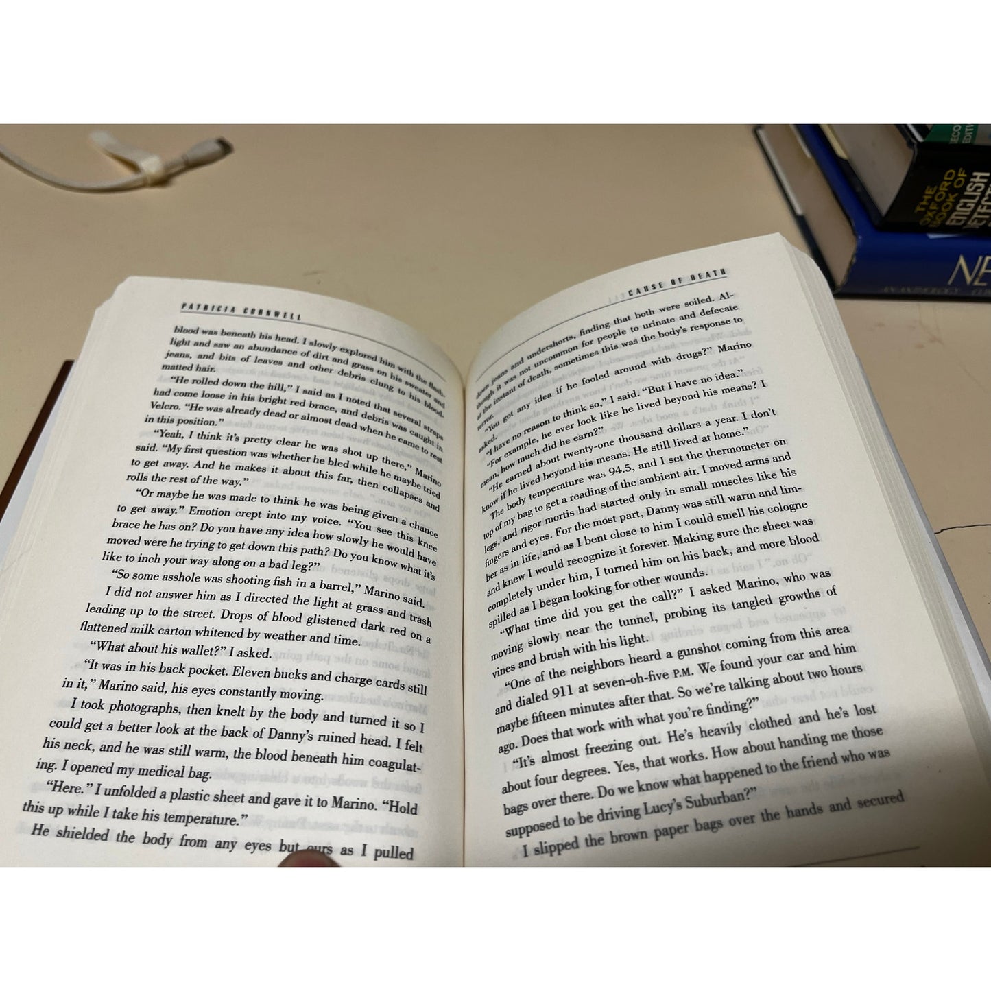 Patricia Cornwell Cause Of Death Hardcover Book
