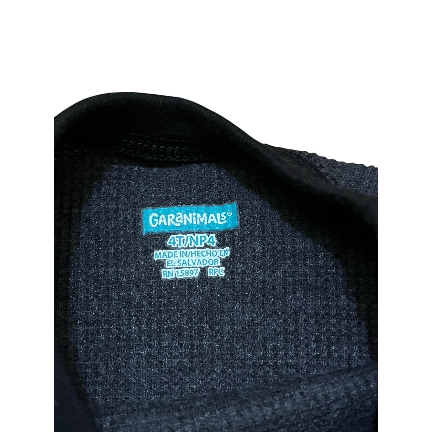Garanimals Kids Black Dinosaur Long Sleeve Size 4T
