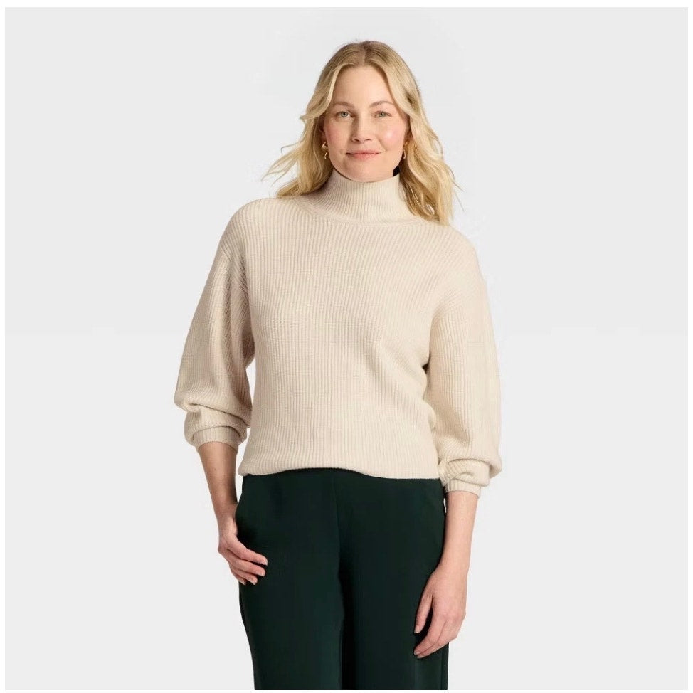 Women's Funnel Pullover turtleneck  Sweater - A New Day Size XXL