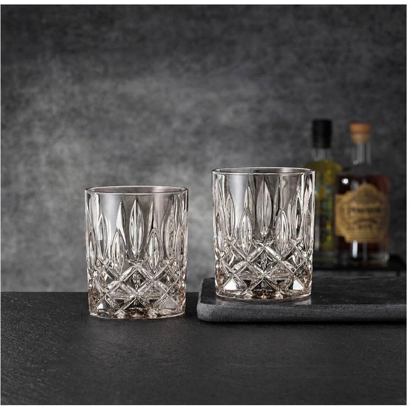 Men’s Bar at the Astor Crystal Old Fashioned Glasses, 2-Piece Set – Vintage