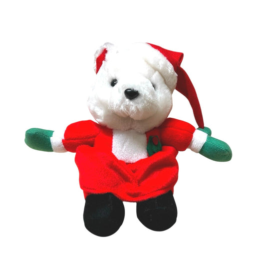 Santa terry Bear 8” Stuff animal