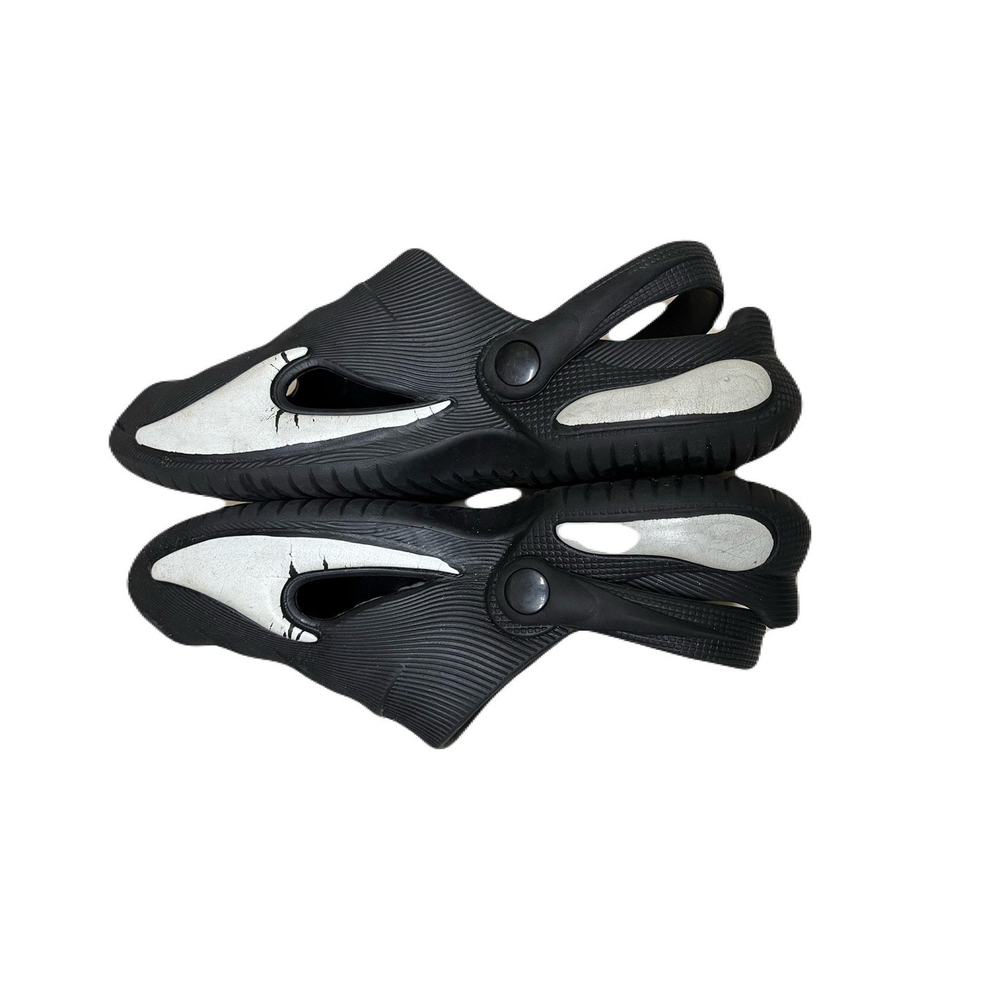Men’s Black & White Slides Size 8.5