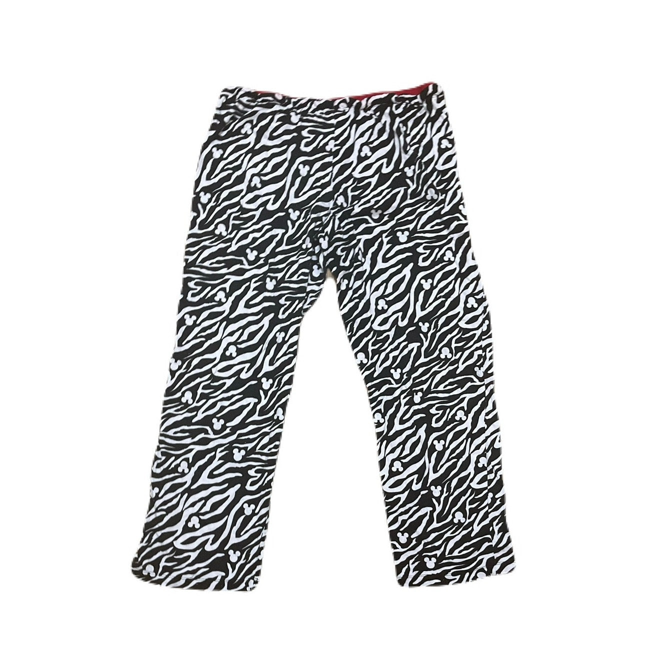 Disney zebra Mickey Mouse sleepwear Kids Size 12/14