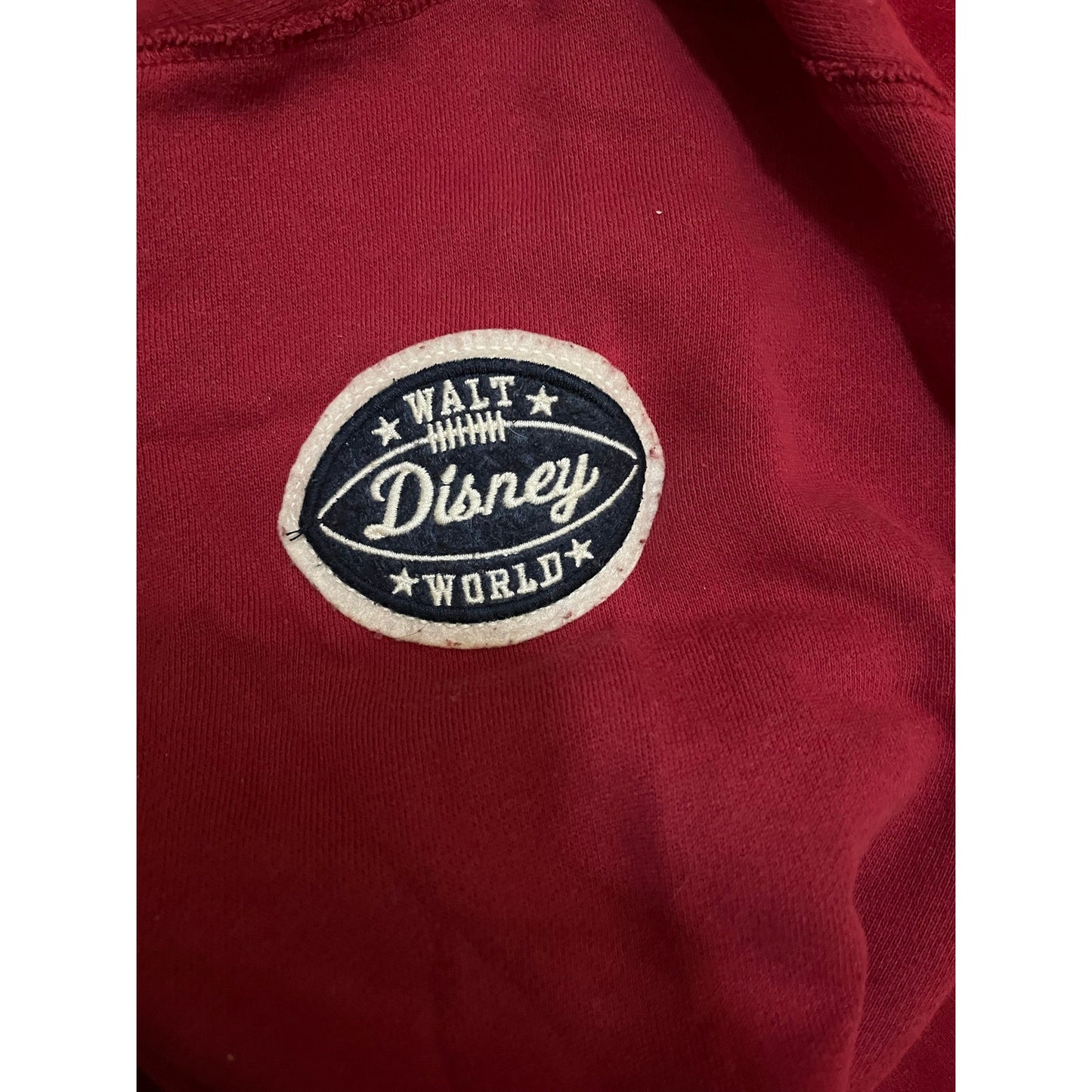 Burgundy Mickey Mouse hoodie Size Large