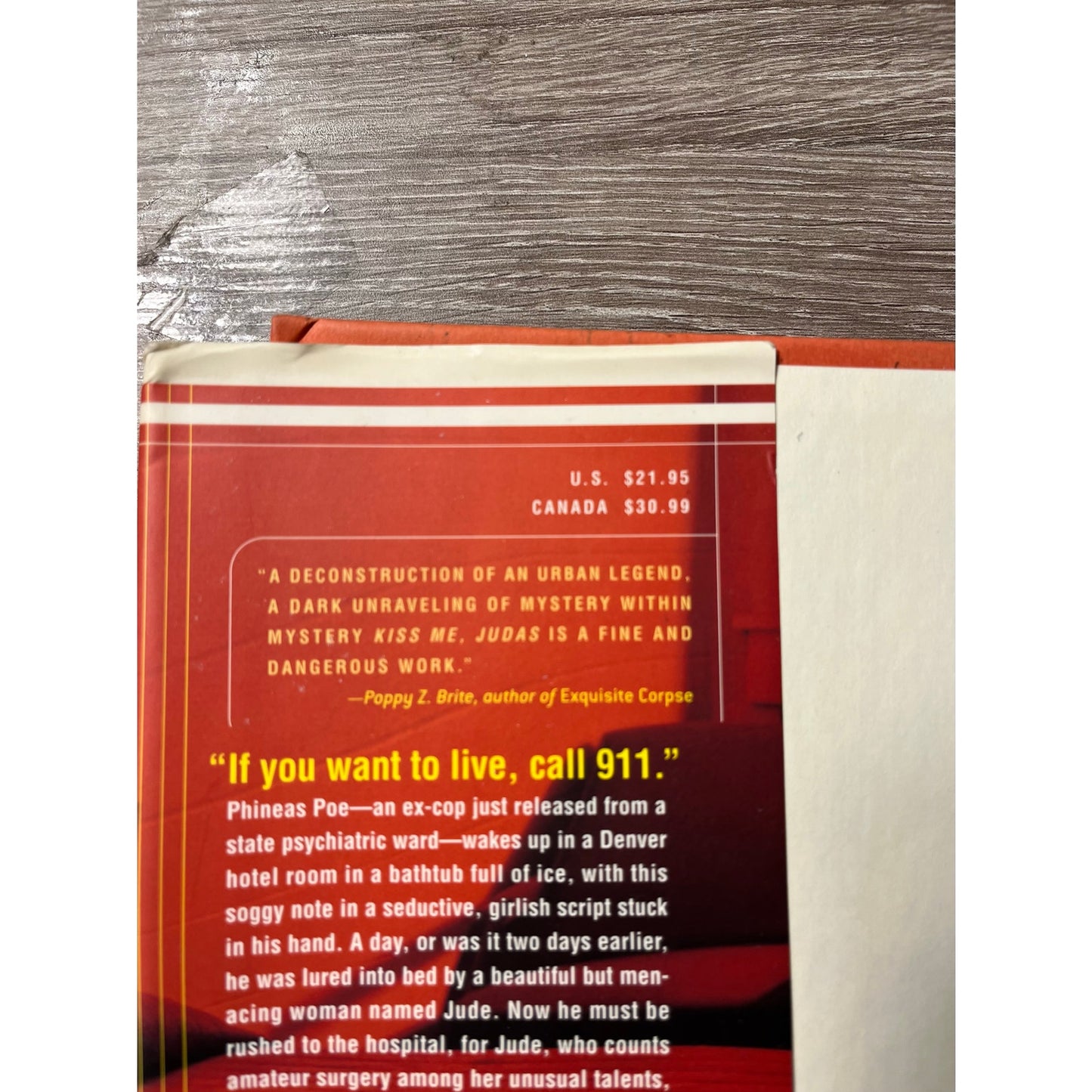 Kiss Me Judas Hardcover Book