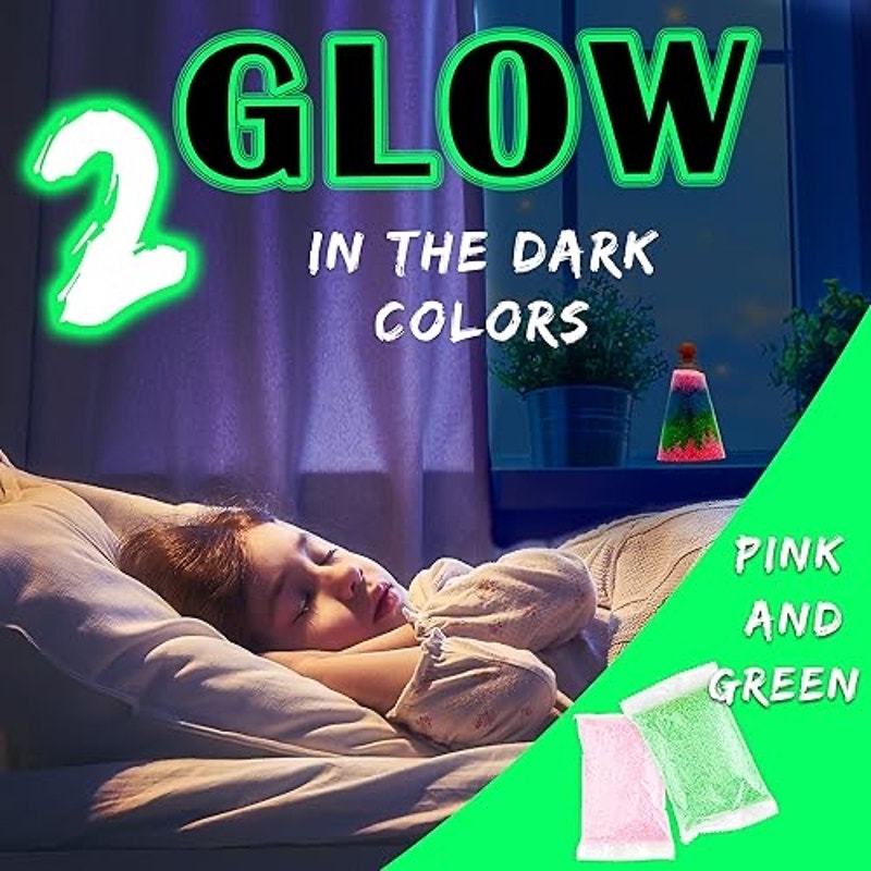 Sand Art Kit for Kids, Glow in the Dark Sand Art Bottles and Necklaces