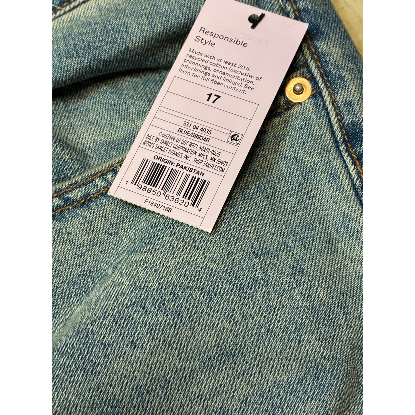 Wild Fable Women’s Low-Rise Baggy Jeans Size 17/R Light Blue Inseam 17/31”