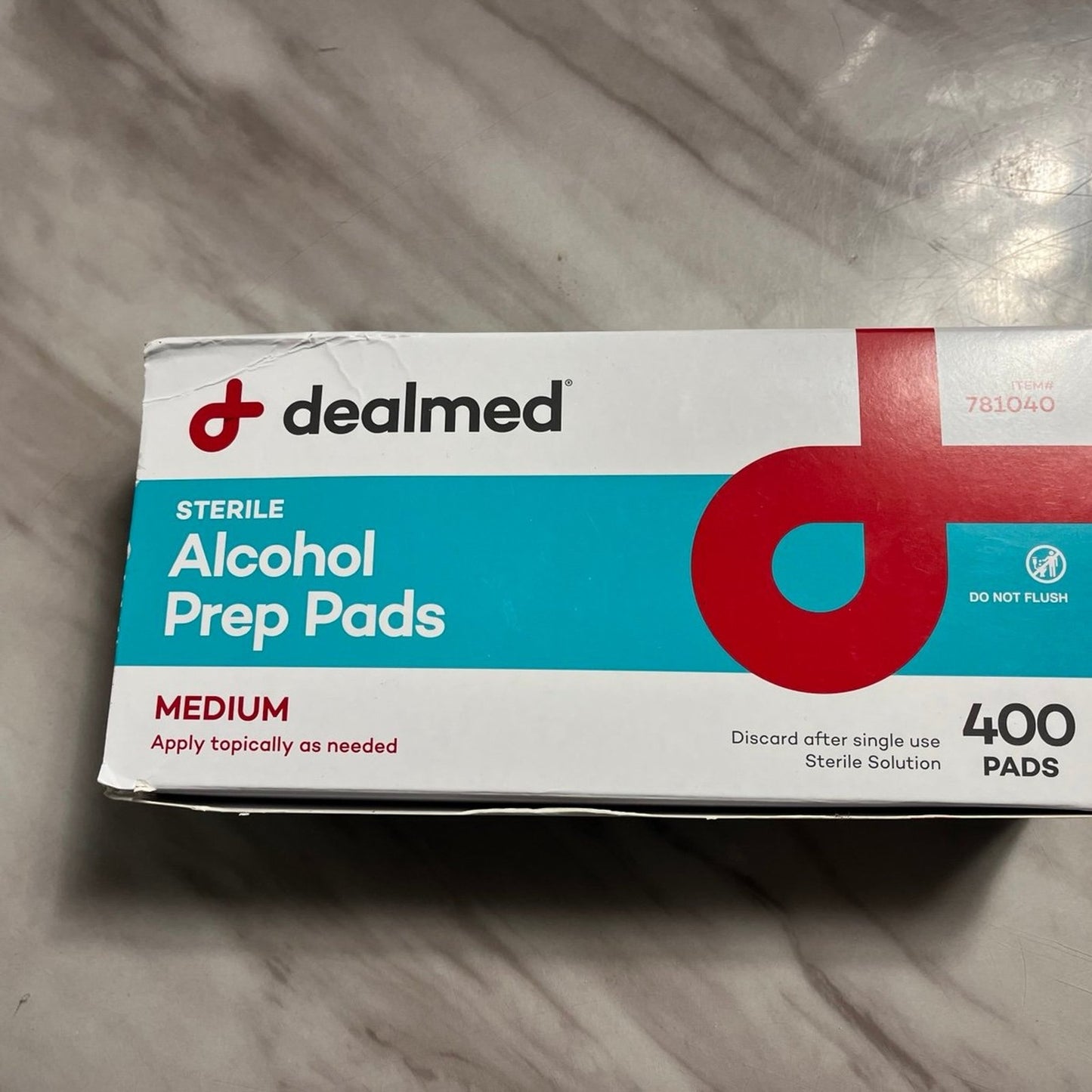 Alcohol Prep Pad Medium, 400/Box