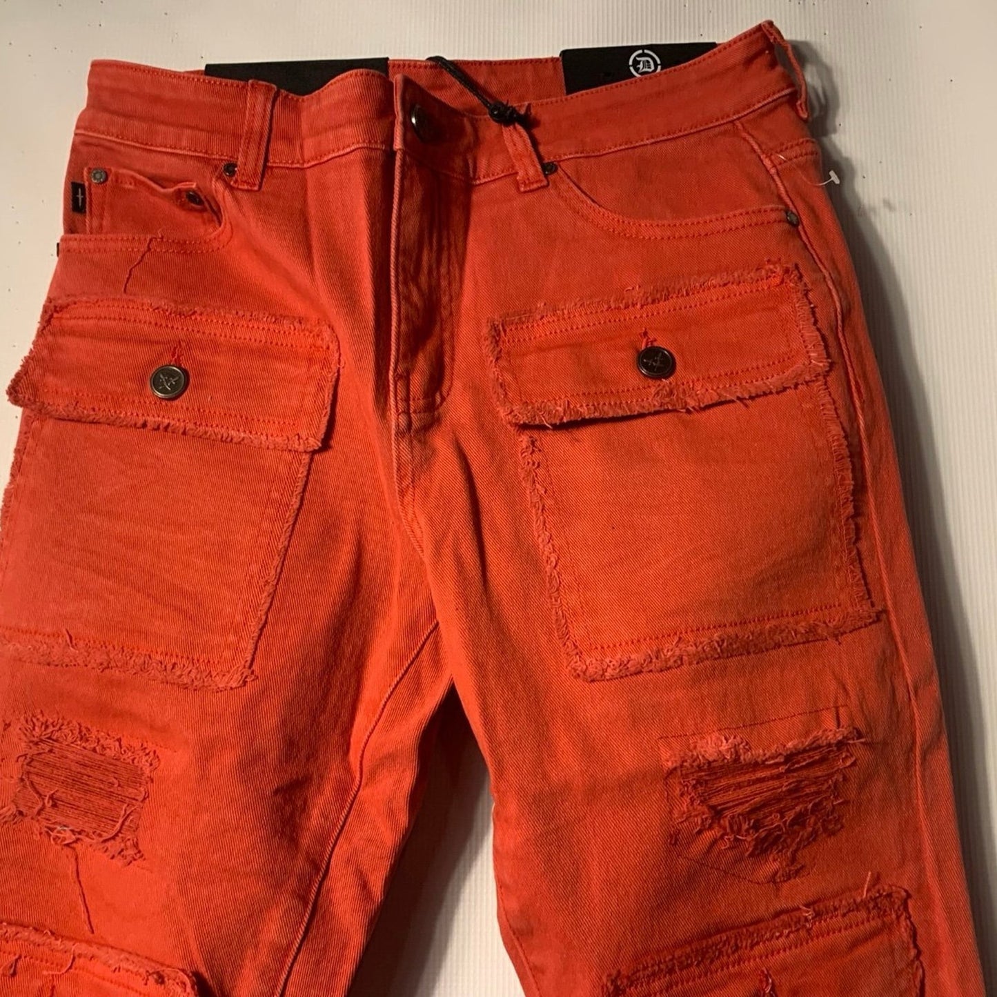 DOCTRINE DENIM (SAVANT RED SUPER STACKED JEAN) SIZE 32