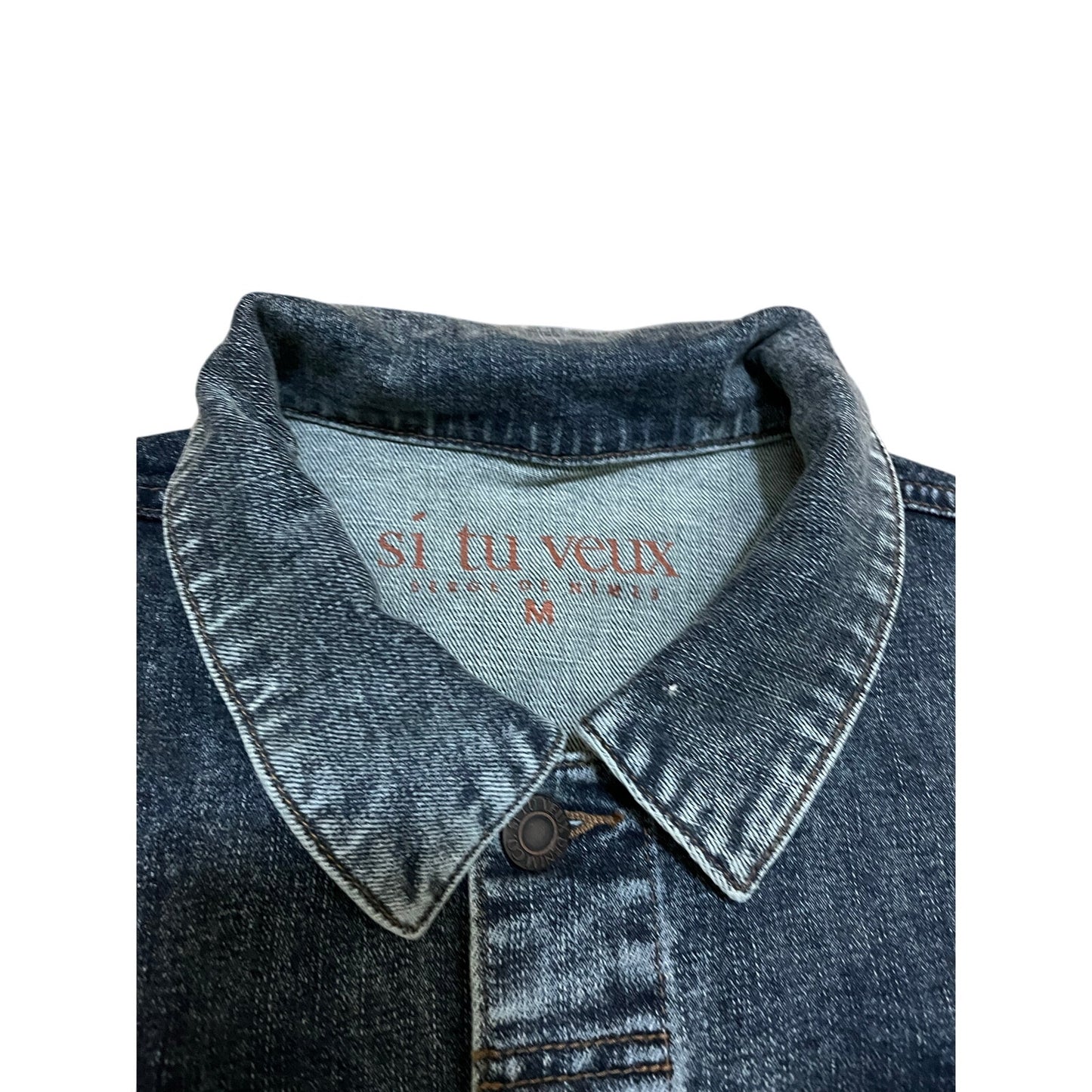 Si Tu Veux Women’s Jean Jacket Size Medium