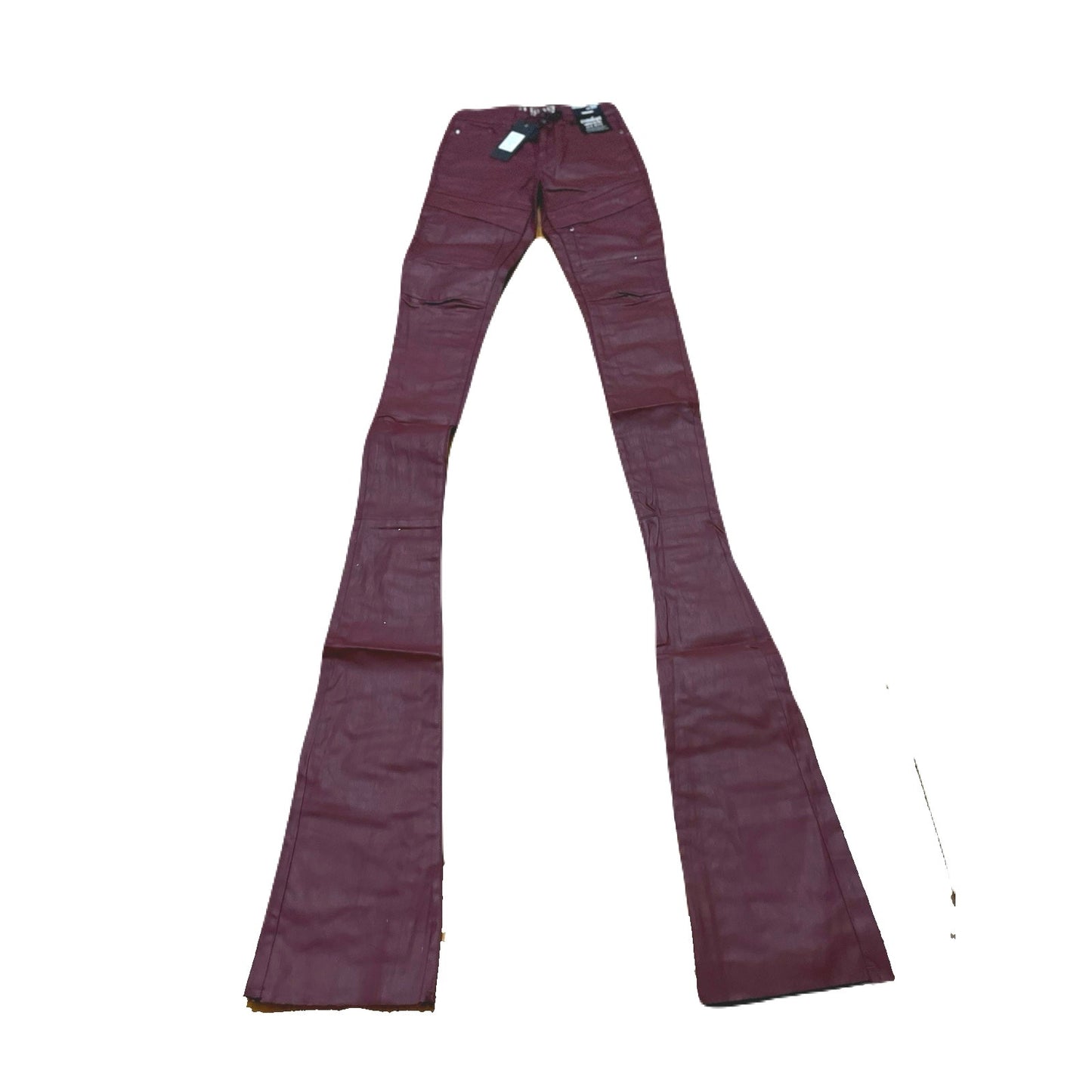 Si Tu Veux Gordon Jean’s Burgundy Wax Superstack  Size 40