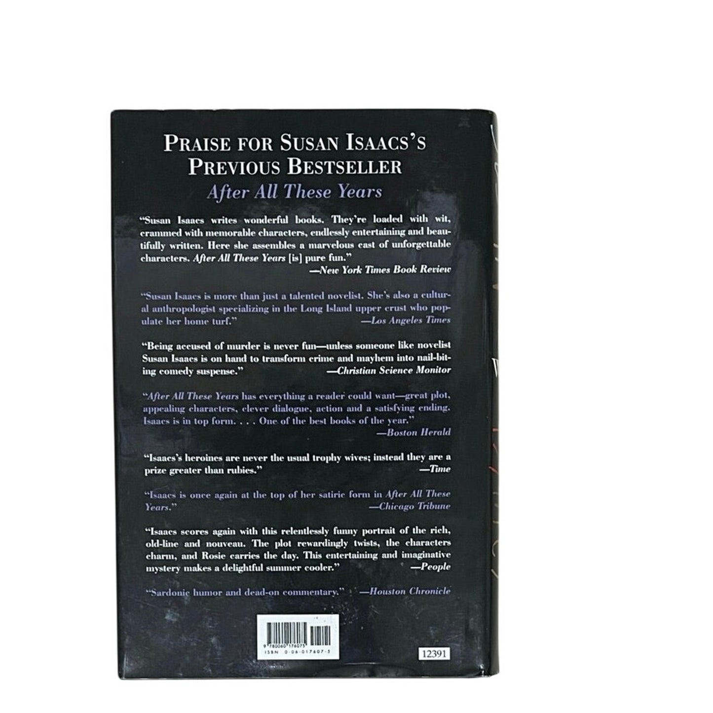Lily White Susan Isaacs Hardcover Book