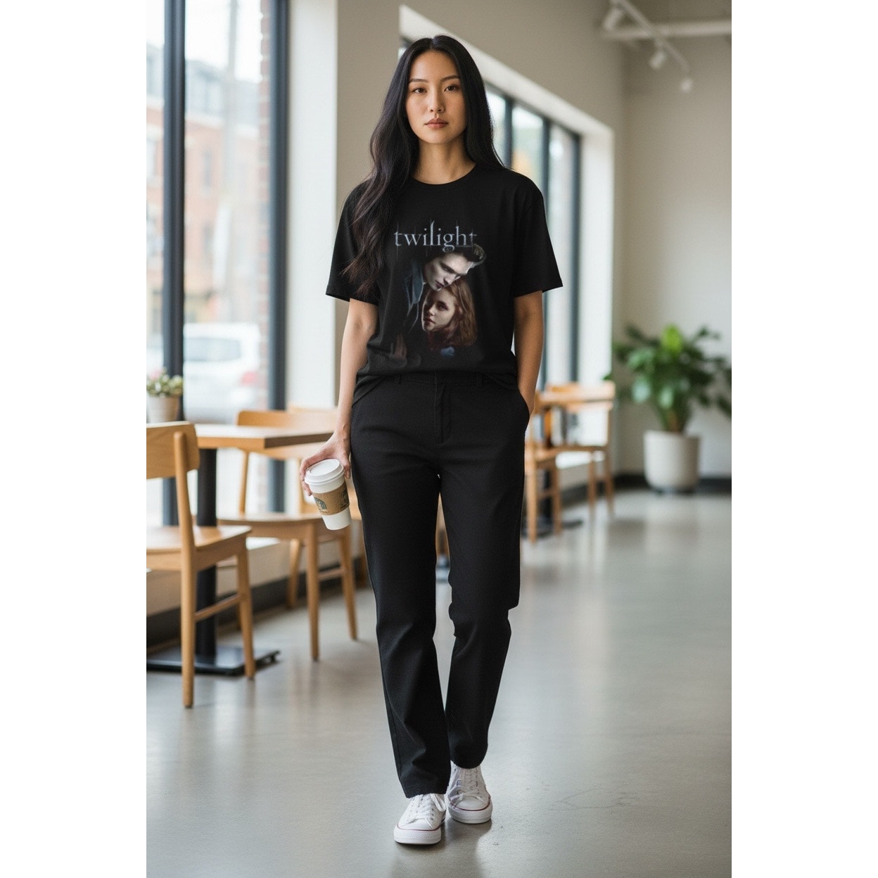 Twilight T Shirt Ed And Bella Ladies Short Sleeve T Shirts