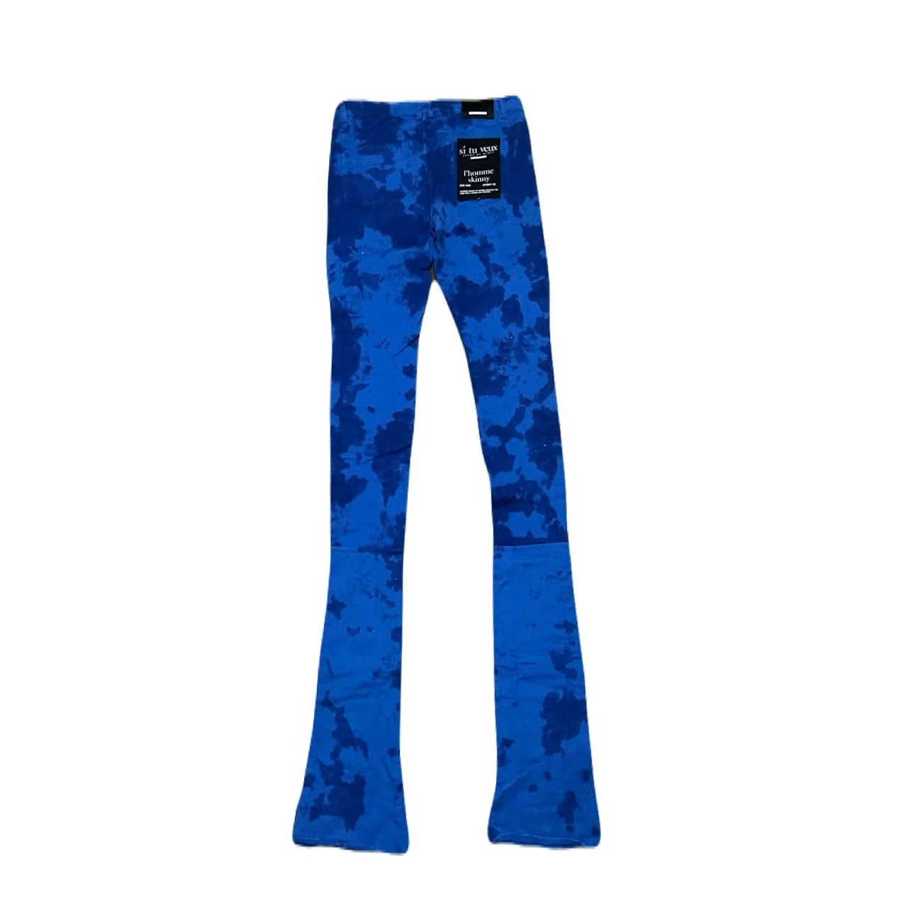 Si Tu Veux Royal Blue Superstack Men’s Jean’s Size 32