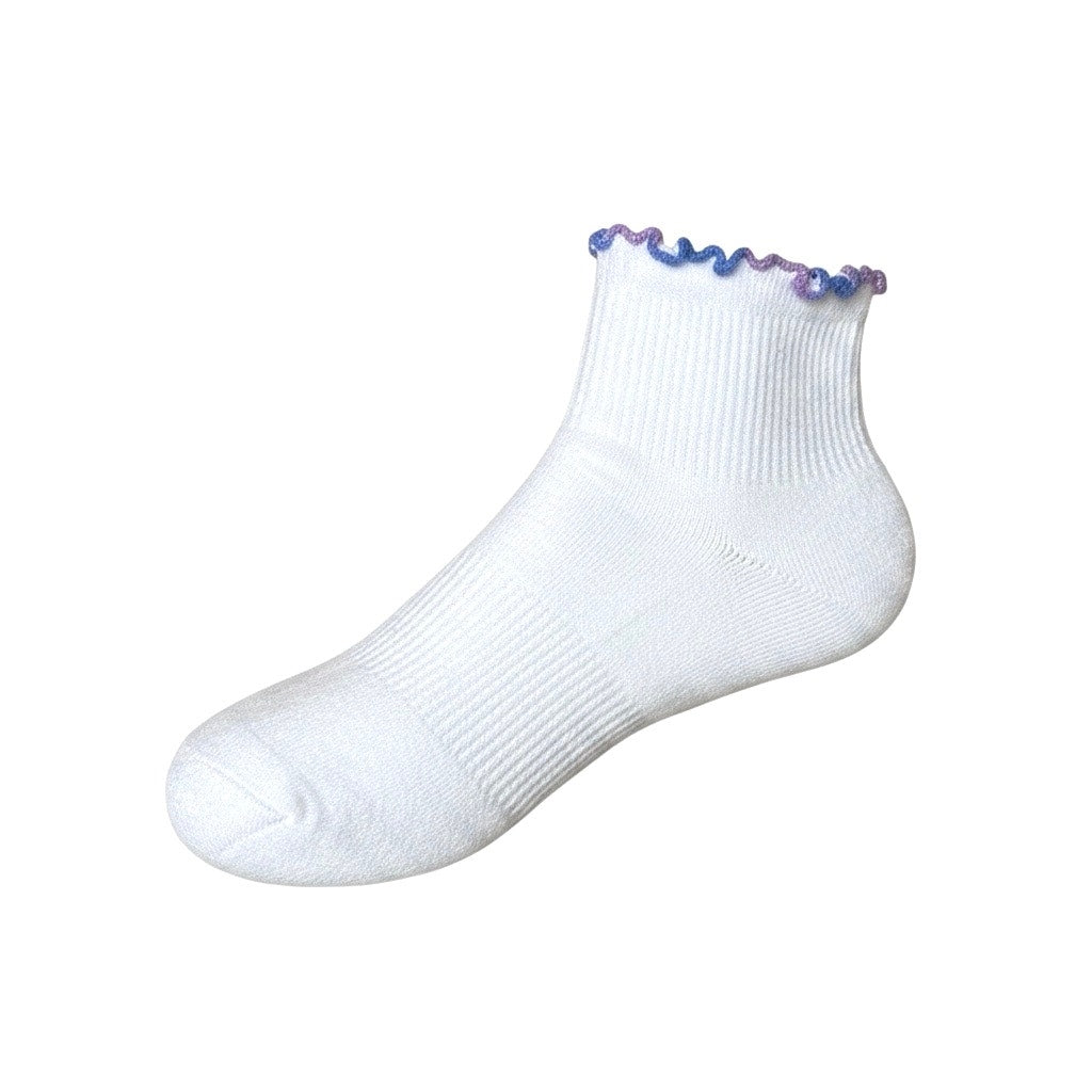 Joy Lab Ankle Socks 2 Pairs Purple & Blue Size 4-10 Kids