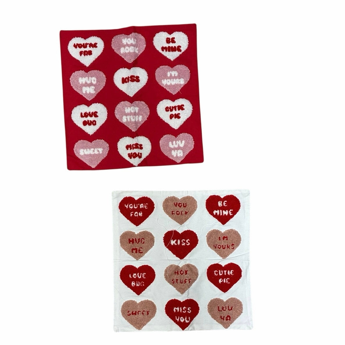 2 Valentines 16” X 16” Towels