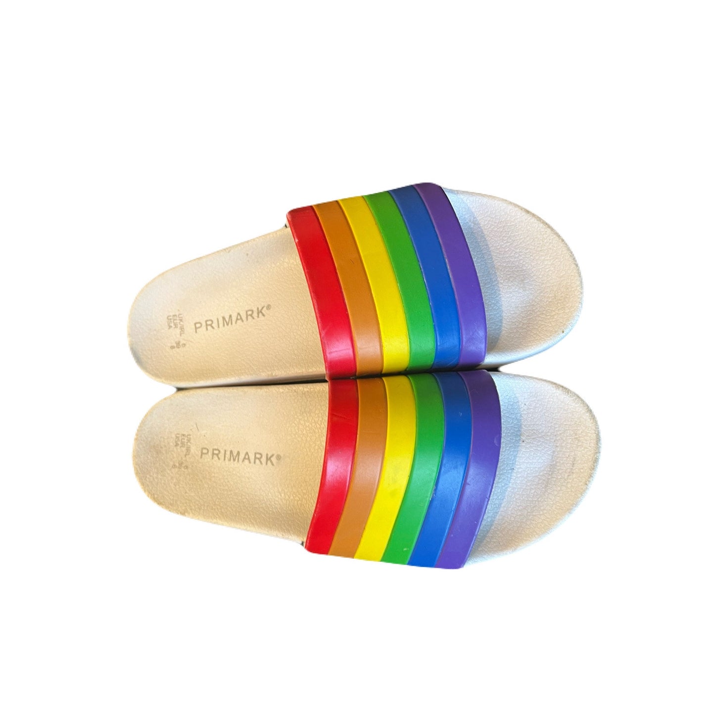 Primark Rainbow Unisex Sandals Size 8