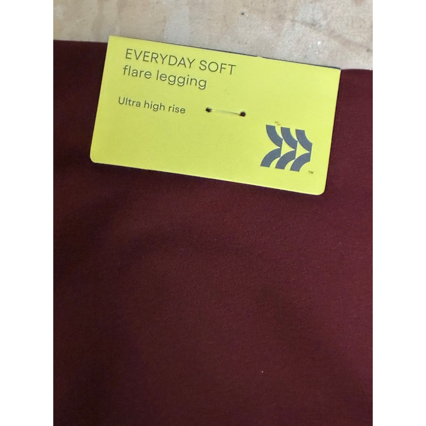 All In Motion Women’s burgundy Flare Legging Size Large