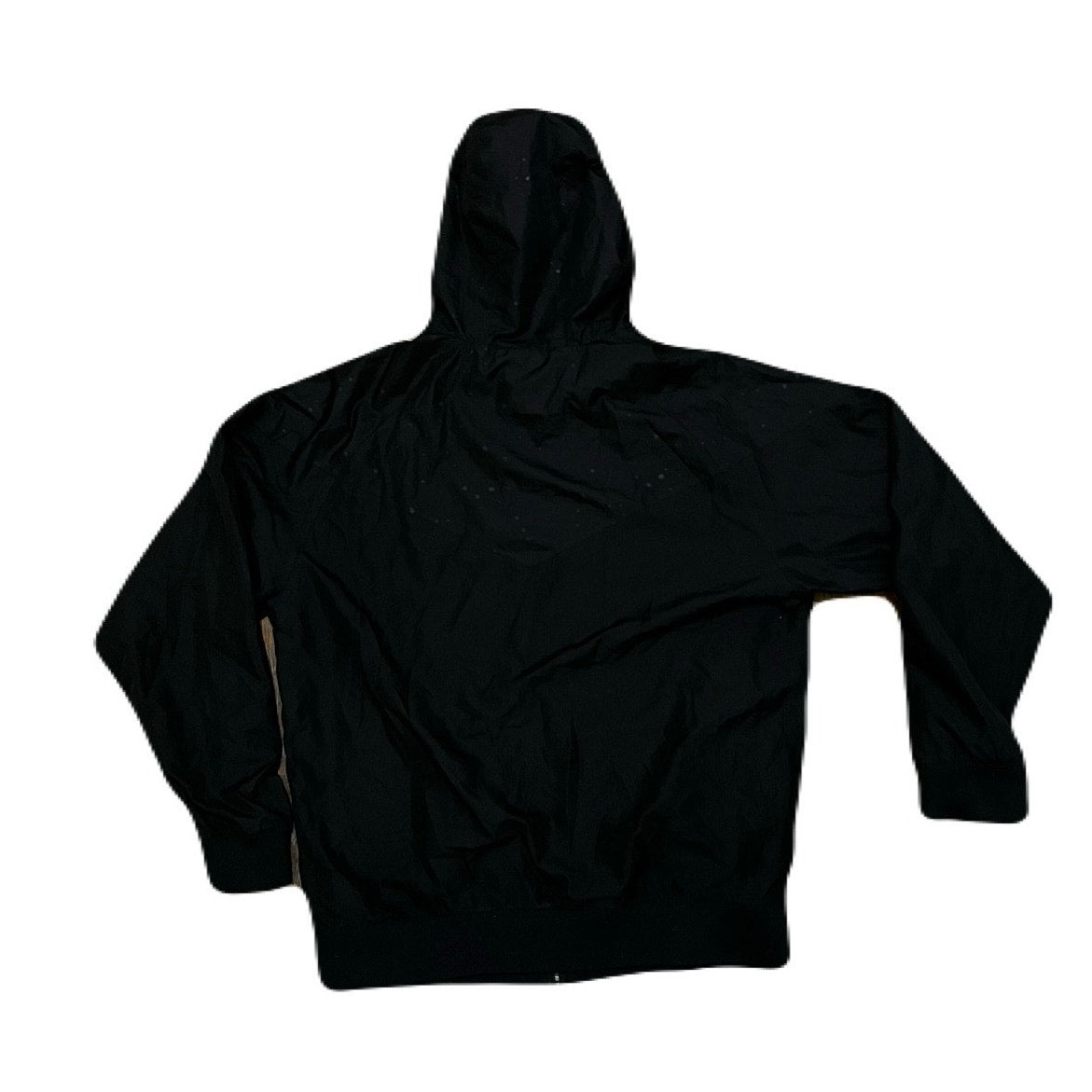 Nike Black Windbreaker Jacket Size Large In Great Condition With Purple Hoodie strings