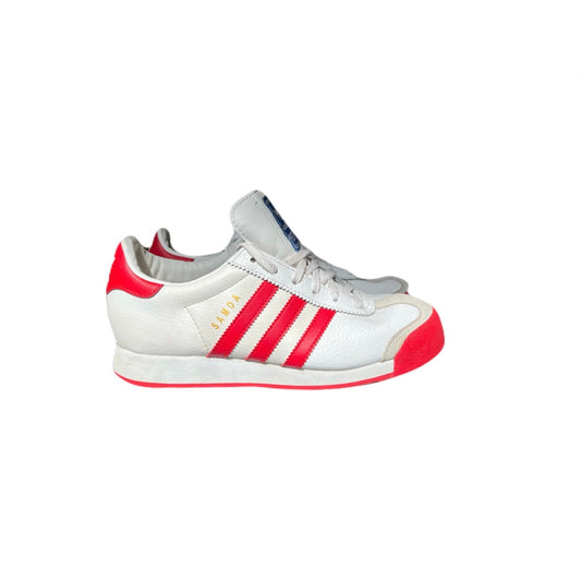 Adidas Samoa 'White Scarlet For Kids Size 4.5