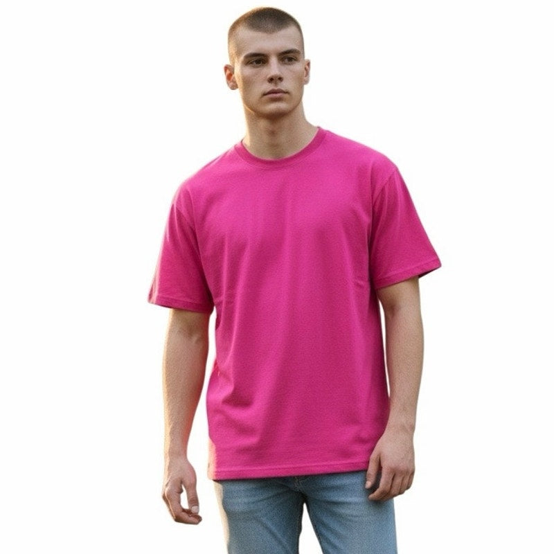 Hanes Wow Pink Men’s T-Shirt Size Large New