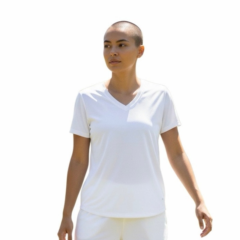 T-Shirt For Women’s Short Sleeve V Neck Dry Workout Top Sz M