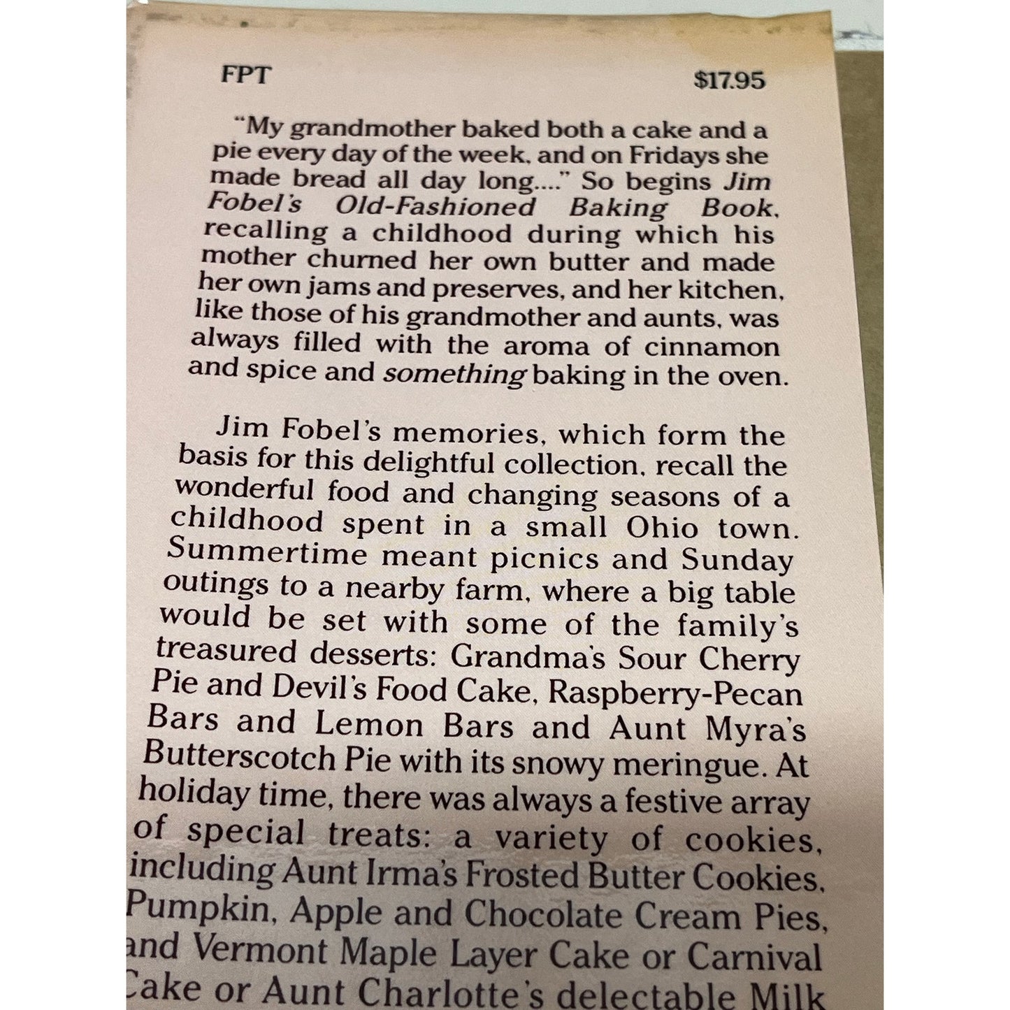 Jim Fobel's Old-Fashioned Baking Book