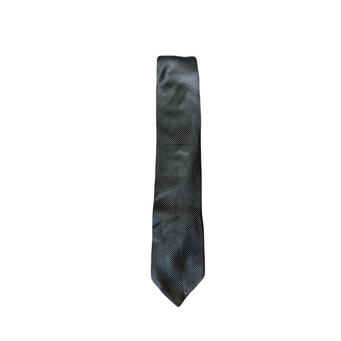 Her Moso Black Men’s Tie With White dot on it