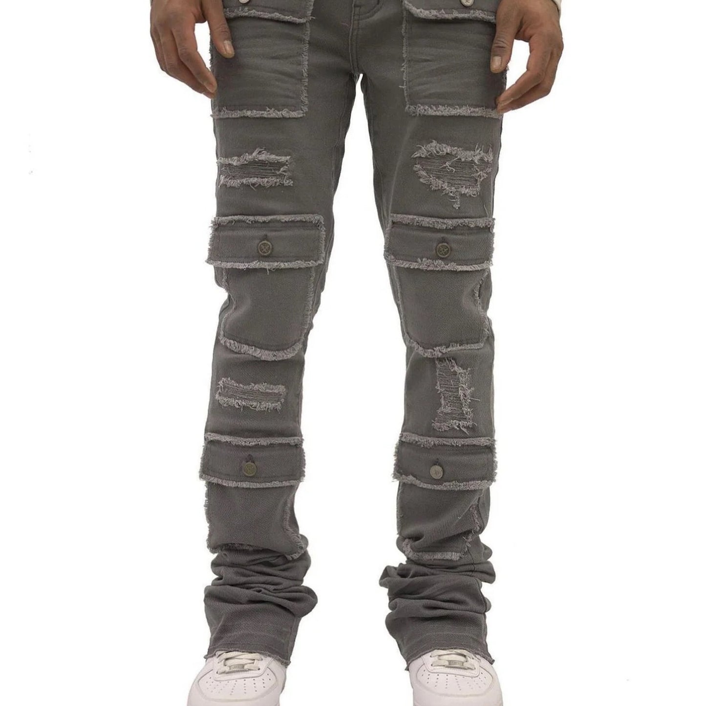 Doctrine Superstack Grey Mens Jeans Size 32