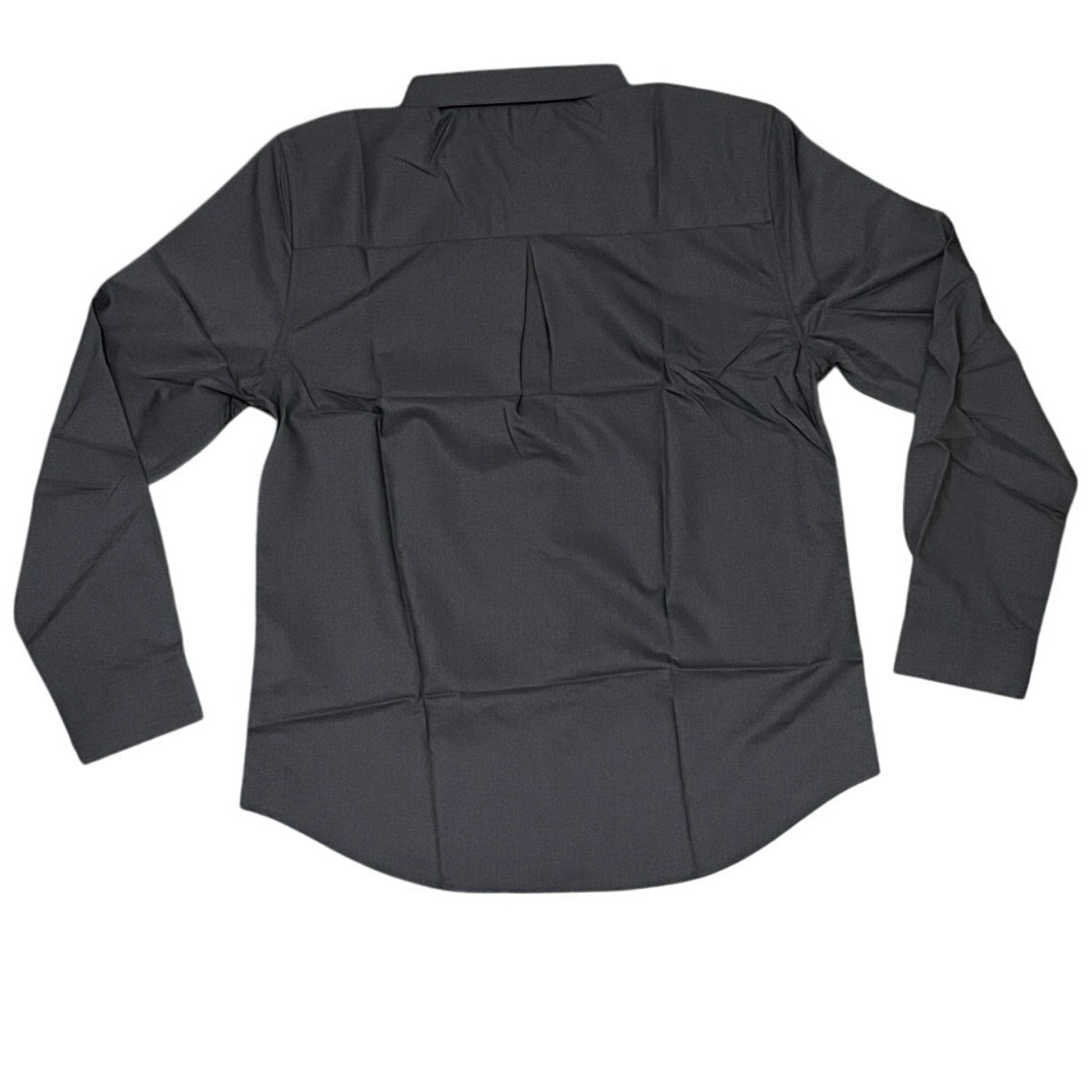 Ruisin Men’s Long Sleeve Dark Grey Button Size Medium