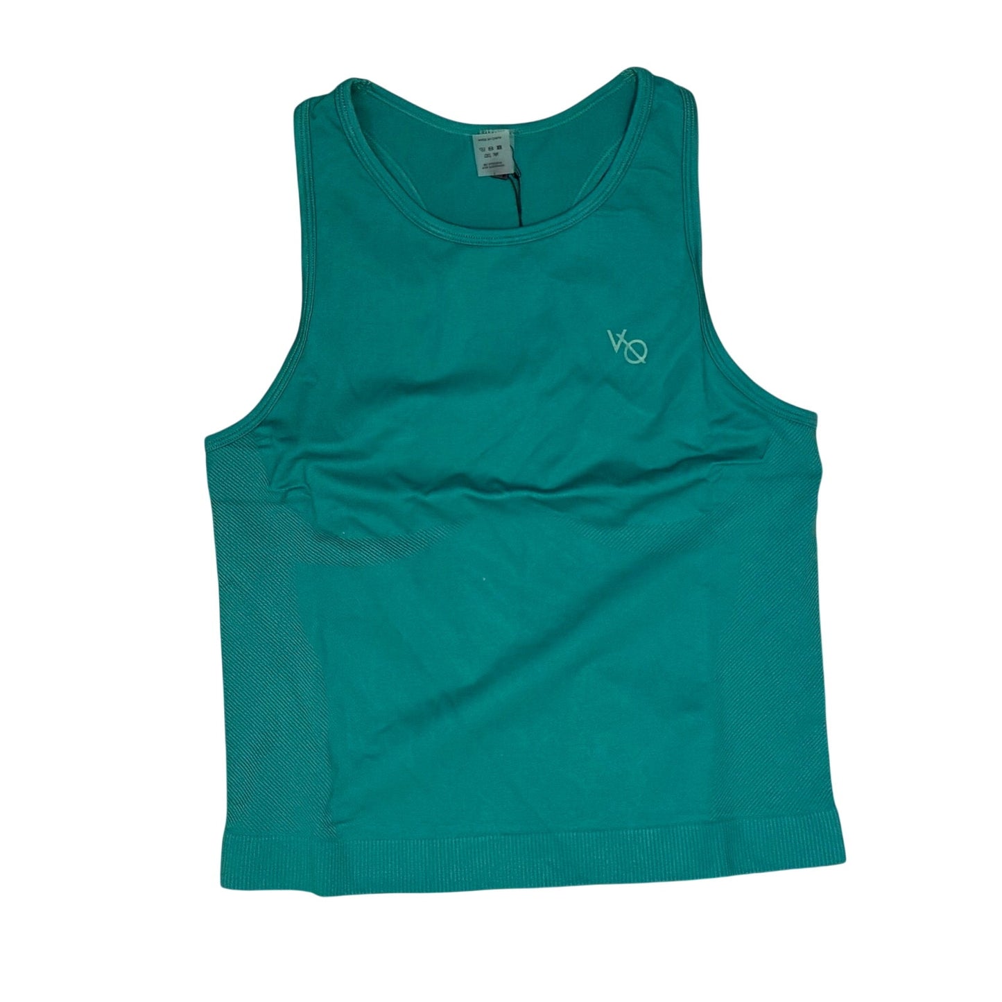 Vanquish Elevate Seamless Emerald Teal Racer Back MIDI Tank Top Size Large