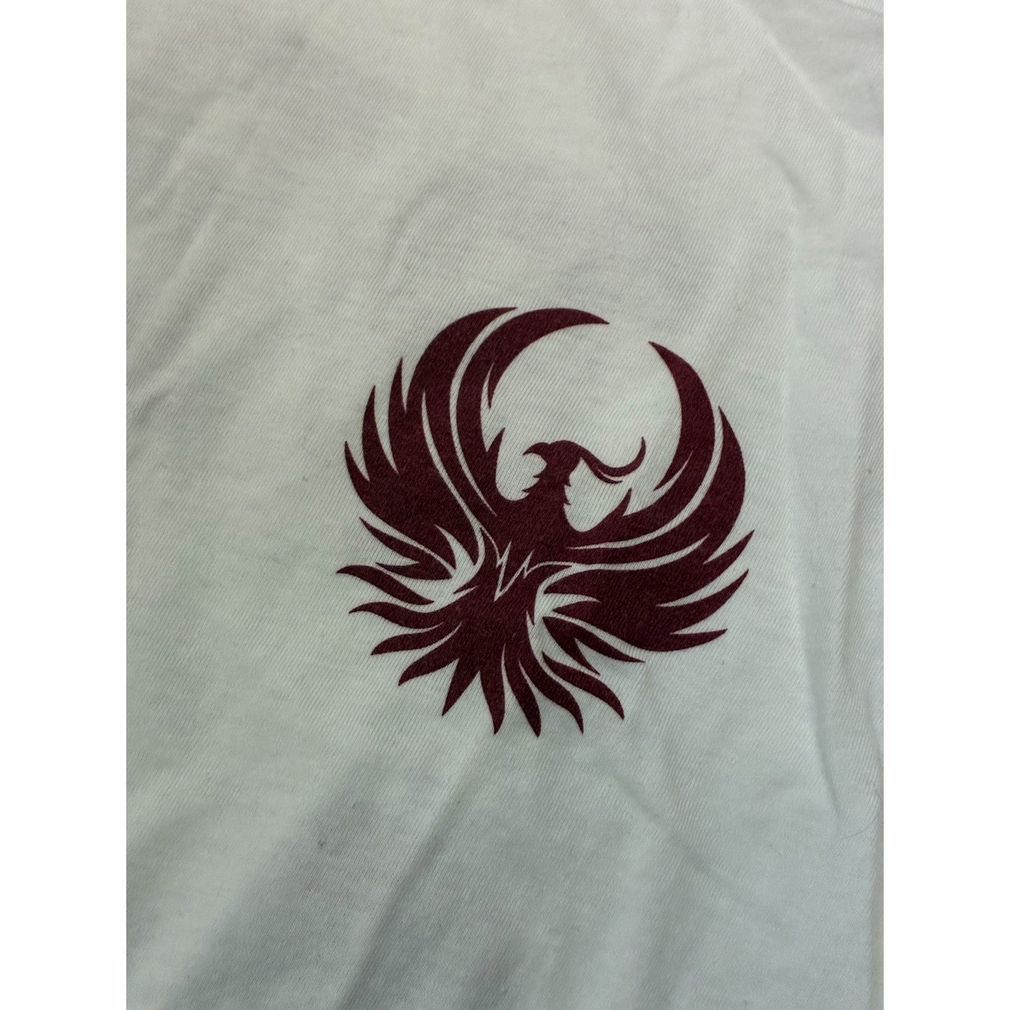 PHP 171 Women’s White Long Sleeve With burgundy sleeves Size Medium