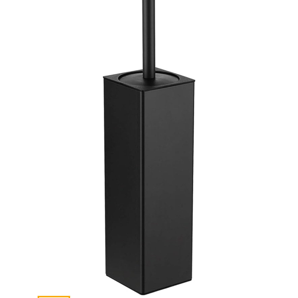 BGL Toilet Brush and Holder Set, Matte Black Freestanding Space Saving