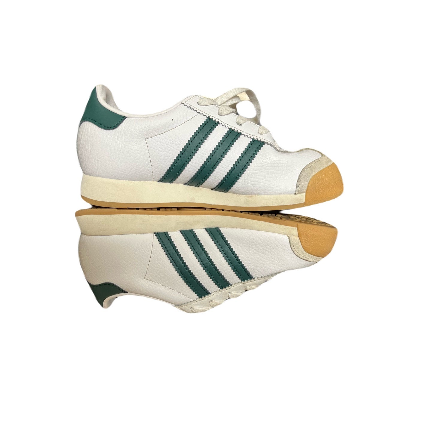 Samoa Adidas Kids Sneakers Size 1 Green/White/Gold
