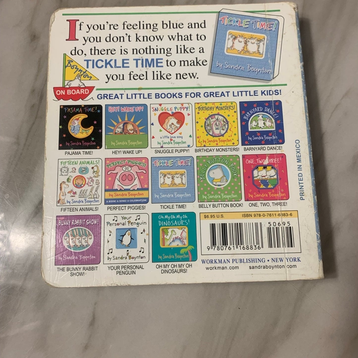 Tickle Time Book by Sandra boynton