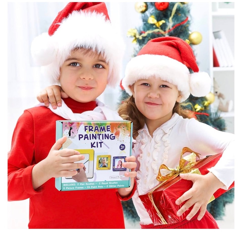 Picture Frame Painting Craft Kit, Paint 6 Custom Wood Picture Frames