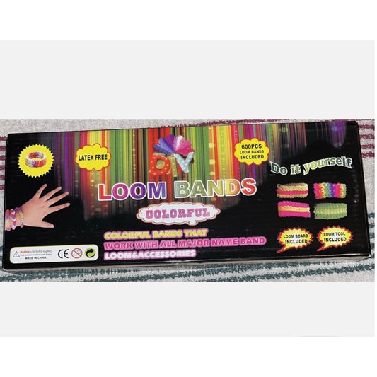New DIY Loom Bands Colorful 600pcs Kit Loom Board/Tool Included