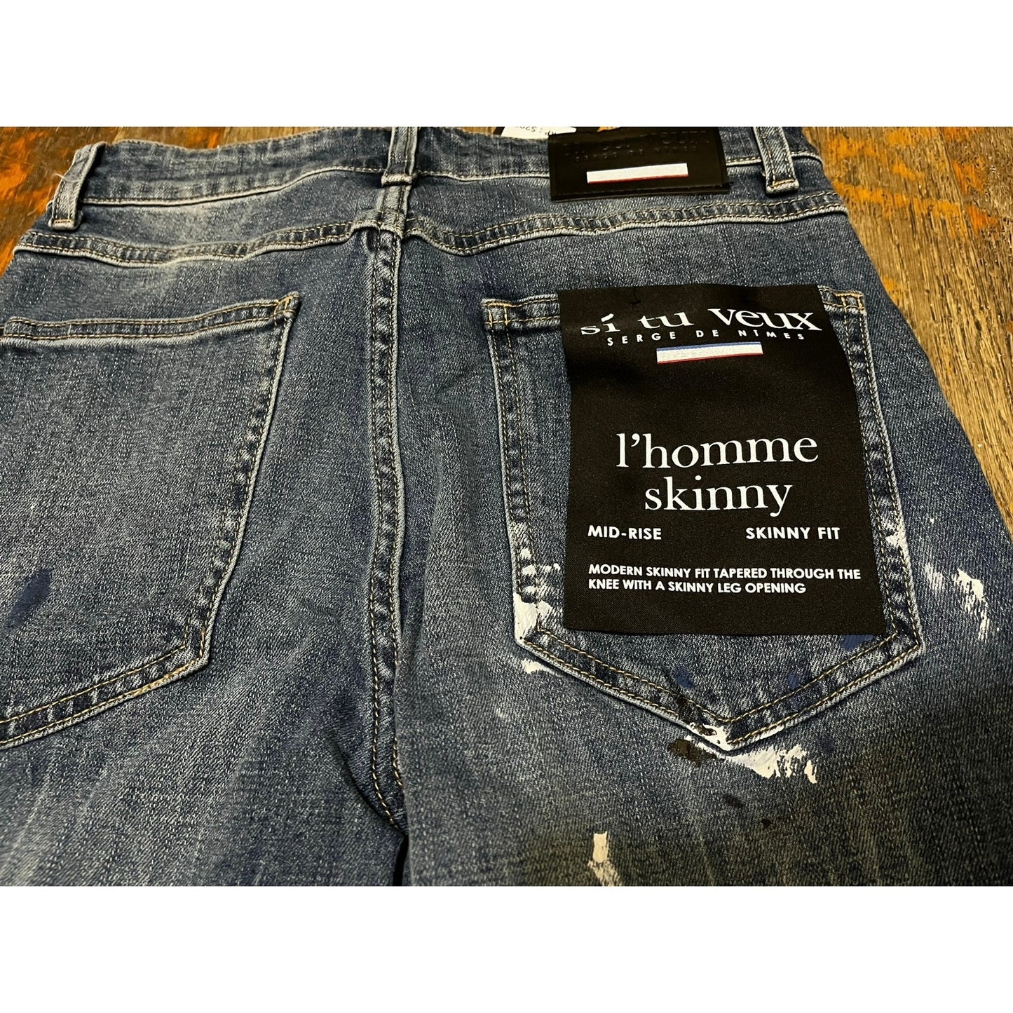 Si Tu Veux Marc Jean’s Indigo Wash Size 30 Men’s Superstack