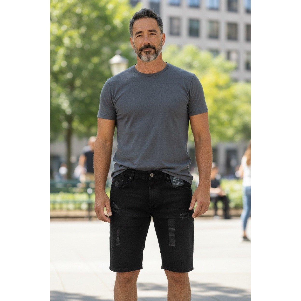 Si Tu Veux Men’s Super Slim Fit Eco Wash Size 42