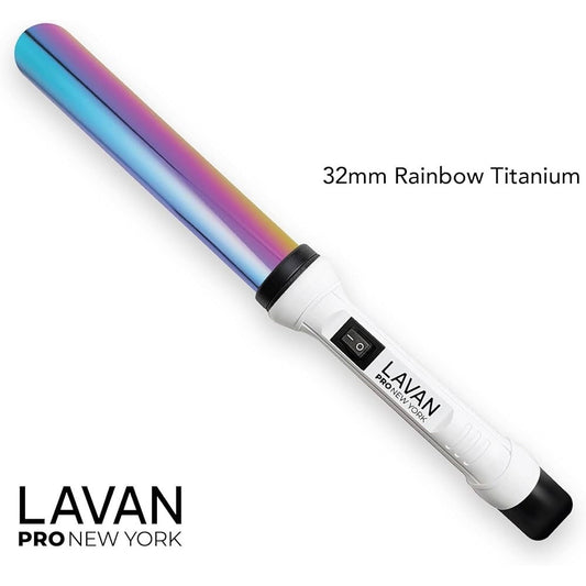 Curling Wand 32mm Rainbow Titanium Cone