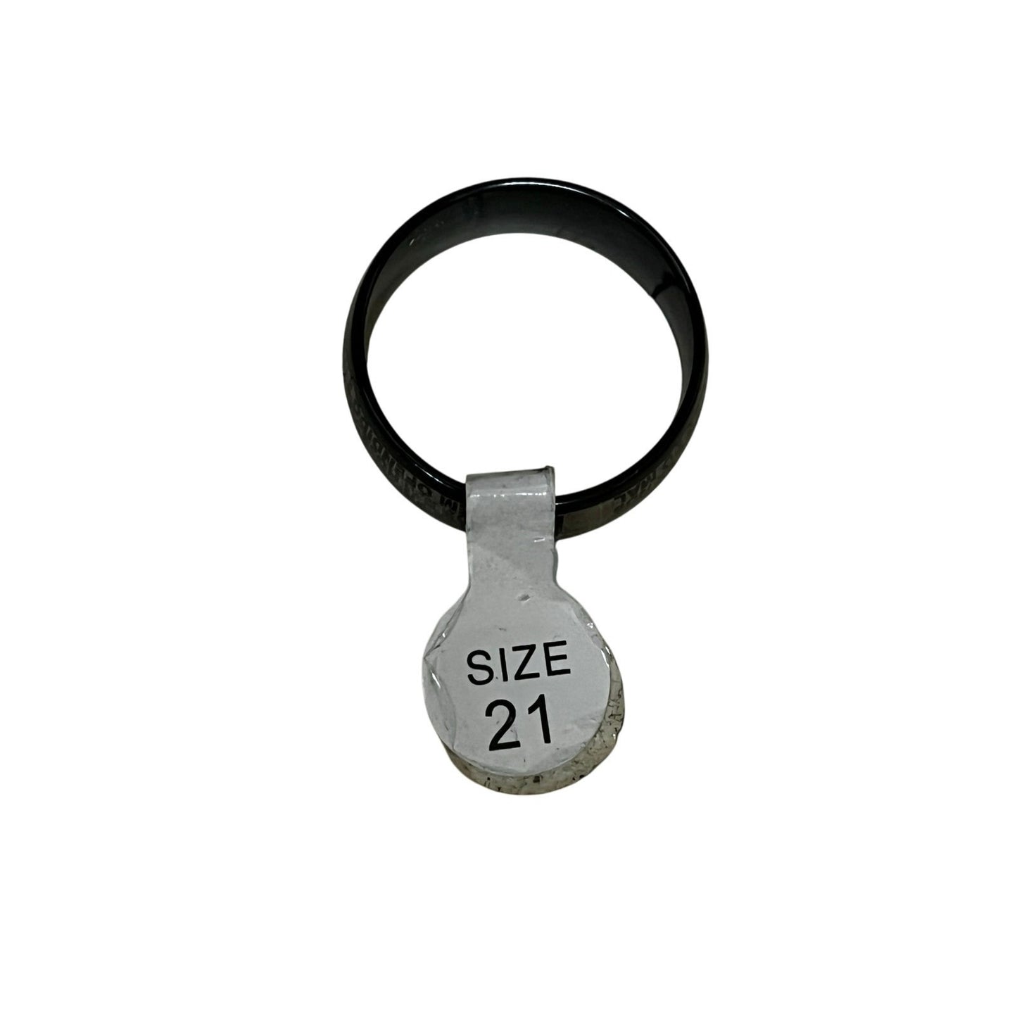 Men's Stainless Steel Bible Verse Christian Lord's Prayer Cross Ring In Spanish With Tag
