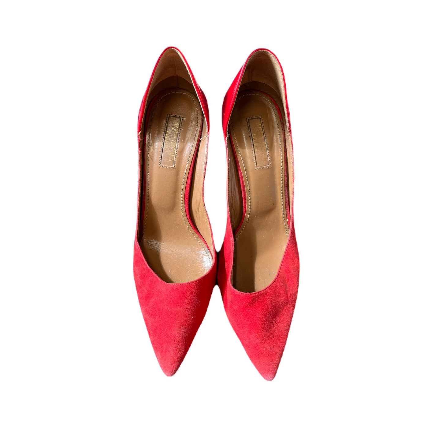 Aquazzura Firenze Vero Cuoio Made In Italy Size 38.5 USA Size 8.5 . 5” Heel