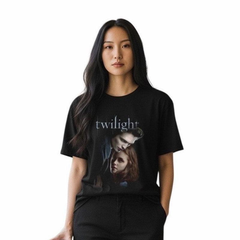 Twilight T Shirt Ed And Bella Ladies Short Sleeve T Shirts